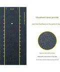 Instant Swing Path Analyzer For Golf Irons And Wedges, 15.75 x 7.87 in, durable ABS, showing lie angle tracing lines and textured surface.