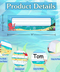 36 Sea Animals Desk Name Plates For Classroom Kid Friendly Personalized Name Tags For Kids And Students Adhesive Labels For Desks Chairs And Lockers Back To School Decor, featuring waterproof vinyl with easy-peel adhesive