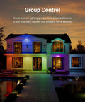 House exterior lit with PAR38 Smart LED Flood Light Bulb With WiFi Color Change RGB And Tunable White, 13W Dimmable
