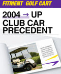 Club Car Precedent golf cart suspension kit: front lower spring and upper A-arm polyurethane bushings for 2004+ models