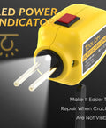 100W Plastic Welder Kit Hot Stapler For Car Bumper Crack Repair And Kayak Hull Fix 110V Welding Gun With LED Power Indicator