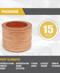 15 Pcs 14Mm Copper Oil Drain Plug Gasket Set For Mercedes Replacement Oil Crush Washer OEM 007603014106 in packaging