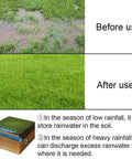 Soft Infiltration Perforated Drainage Pipe For Underground Landscaping And Water Management showing before and after lawn use