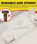Durable Plastic Toilet Seat Screws Replacement Kit With Nuts And Bolts For Toilet Easy Install And Tight Secure Fit