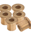 Six Piece Flanged Copper Sleeve Bearings With Step Shoulder Flange And Wrapped Brass Bushings showing brass bushings for heavy equipment.