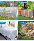 Top Shelf Heavy Duty Clear Vinyl Tarp 8x10 Feet Waterproof Transparent Cover with Steel Grommets used for greenhouse and chicken coop protection.