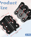 2 Pcs Stainless Steel Self Closing Screen Door Hinges 2.4 X 3 Inch Spring Loaded And Adjustable Tension Hinges, product size