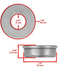 Wheel Roller Cage Bearing Kit Replacement For 1-513809 1-513810 230-616 Fits Lawn Mower Decks Built To Last Durable Part For Maintenance And Repair For Smooth Operation And Easy DIY Fixes, 38 mm x 35 mm x 12.5 mm metal bearing