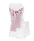 10 Piece Satin Chair Sashes Bows For Wedding Reception And Banquet Decor Universal Back Tie For Chairs Party And Hotel Events 7 Inches Wide By 108 Inches Long 100 Percent Polyester Satin