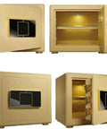 Settile Electronic Safe Box With Fingerprint And Keyless PIN Access 3-8 Digit Code Auto Lock After 3 Wrong Attempts 4 Mounting Holes