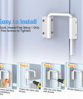 Patio Sliding Door Loop Lock Two And Three Eighths Inch U Shaped Loop Latch 90 And 180 Degree Kid Proof Home Security Lock