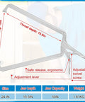 Two Pack 24 Inch Locking C Clamp With Large Opening Jaws And Adjustable Pliers With Grip Swivel Pads Alloy Steel Construction