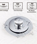 Universal Chrome Plated Lift And Turn Bath Drain Stopper And Cover No Fuss Replacement For Lift And Turn Tip Toe And Trip Lever Drains EZ Install Hair Clog Clearing