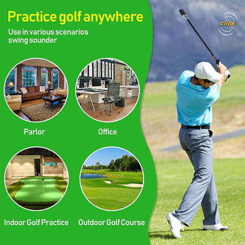 Stainless Steel Golf Swing Trainer For Power And Flexibility Training Portable Backyard Or Course Practice
