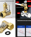 Top Tier 3 Way Ball Valve With Seamless Connection For 3 4 Inch Home Water Lines Lightning Fast Twist And No Fuss Maintenance with brass angle connection.