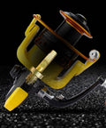 High Speed Fishing Reel With Gear Ratio Five Point Two To One Yellow Metal Casting Reel For Freshwater And Saltwater