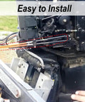 12 Ft Replacement Boat Engine Control Cable For Mercury Mariner Engines CC17912 installation on boat engine