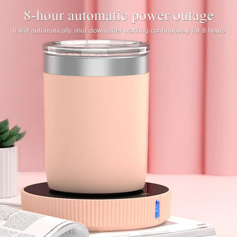 Dual Temp Smart Coffee Mug Warmer With Gravity Touch Sensor And Automatic Power Cut Locks In That Daily Heat Straight Up For Your Desk Featuring Quiet Operation Compact Flat Bottom Base with 8-hour shutdown.