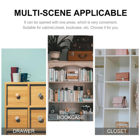 Upgrade Your Cupboards With These Durable White Plastic Rebounders For Easy Push To Open, Perfect Cabinet Door Catches for drawers, bookcases, and closets.
