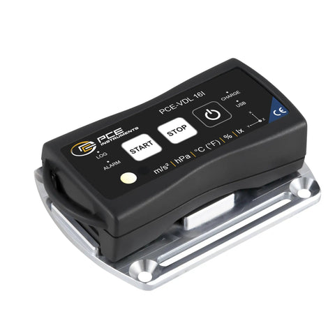 Compact 3 Axis Accelerometer For Vibration And Environmental Monitoring Up To 800 Hz With Temperature Humidity Air Pressure And Light Detection Includes 32 GB SD Card In A Small Pocketable Design For Field Use on silver base