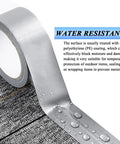 2 Pack Heavy Duty Duct Tape Waterproof And Heat Resistant With Tough As Nails Adhesive For HVAC Home Improvement Outdoor Use Packaging Boxes Pipe Insulation And Window Sealing 21 Yards By 2 Inches, roll in use on fabric showing water resistance