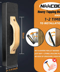 Pro 5 In 1 Flooring Installation Kit With Tapping Block Heavy Pull Bar showing dimensions and features