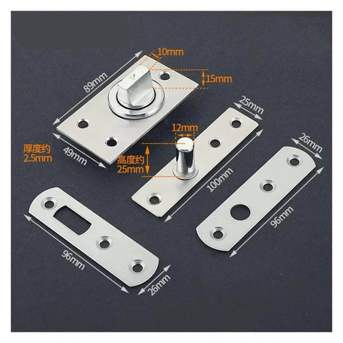 Beefy Heavy Duty Stainless Steel Pivot Hinge For Wood Doors Up And Down Murphy Door Systems Built To Last With Smooth Rotation And Easy Replacement Of Worn Hinges, 96mm plate