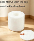 Replacement Parts Kit For IQ Series Vacuum Cleaners Compatible With R101AE RV1001AE RV1000C sponge filter set displayed on floor.