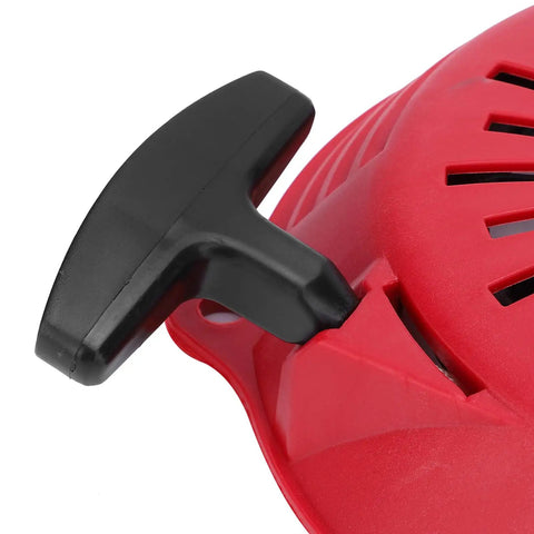 Durable PVC Manual Pull Start Assembly For Garden Tools And Industrial Equipment Tough Replacement Part For GCV160 Engine Pull Starter Easy Fit And Built To Last Performance, red and black