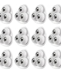 No Sweat Self Adhesive Mini Caster Wheels Pack Of Twelve white polymer mounts with ball tracks for smooth rolling on small appliances.
