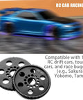 POM spur gear set for RC cars, 1/10 scale, CNC precision