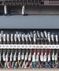 Hardcore Industrial Polyolefin Heat Shrink Tube Labels for Rock Solid Cable Tagging on organized wiring terminals.