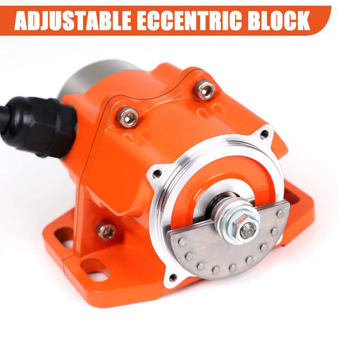 Concrete Vibrator Motor 30W for Shaker Table with Aluminum Alloy Housing 3600 RPM, featuring adjustable eccentric block