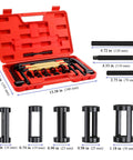 12 Piece Valve Spring Compressor Set With Pusher Adapters, Extension Rods, And C Clamp Lever, Valve Lapping Tools visible