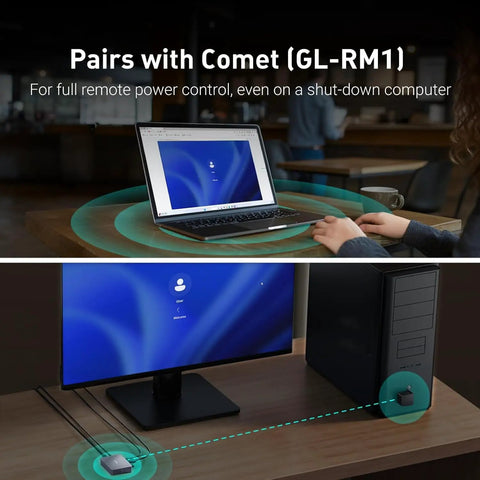 Remote PC Power Control Switch for Booting From Shutdown, Instant Crash Recovery and Forced Reboot, with Comet GL RM1 setup