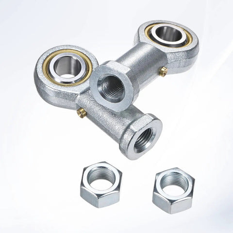 4-Pack PHSB8 Heavy-Duty Rod End Bearings 1/2 Inch Bore 1/2-20 Right Thread Built-To-Last Self-Lubricating Female Thread Steel Joint With Jam Nuts For Forging Machines CNC Equipment Steering Linkages And Automation Tools, steel rod ends with jam nuts