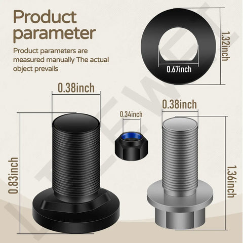 Two Pack 5630351002 Lawn Mower Blade Bolt Nut dimensions and design specifications for EGO models LM2130 LM2130SP LM2150SP