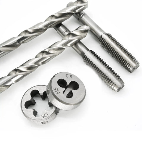 110 Piece Tap And Die Set For Threads M2 To M18 With Pro Grade Adjustable Handles Hardened Alloy Steel Full Accessories And Storage Case