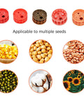 Hand Push Roller Seeder With Fertilizer Spreader, Manual Garden Seeder, seeds of corn, soybean, peanut, cotton, sunflower