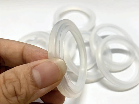 Close-up of Replacement Brew Head Gasket Seal for Espresso Machines Silicone Group Head Seal For EM100 EM200 Models
