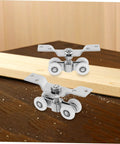 2 Pack Heavy Duty Stainless Steel Sliding Door Rollers With Silent Nylon Wheels for smooth indoor outdoor track operation