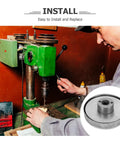 Stylish Steel Coil Spring For Drill Press Spindle Repair With Bouncy Elasticity And Easy Install Fit For Milling Machine Metalworking Tool Replacement Part on a drill press in use.