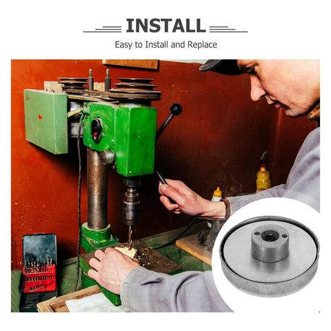 Stylish Steel Coil Spring For Drill Press Spindle Repair With Bouncy Elasticity And Easy Install Fit For Milling Machine Metalworking Tool Replacement Part on a drill press in use.