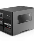 Battle Tested Industrial Label Printer With a Slick Keyed LCD and Real Time Clock Delivers Killer 300 DPI Outputs Using Thermal Transfer or Direct Printing in a Gutsy Metal Housing for Plug and Play Everyday Operations, showcasing the sturdy design and control panel.