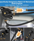 Premium Heavy Duty Fuel Pump For Lawn Mower Golf Carts And Utility Vehicles With Filter And Oil Hose installed view