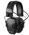 Noise Reduction Ear Muffs With Gel Ear Pads 23dB NRR Slim Design For Gun Range And Hunting, Amplifies Ambient Sound For Situational Awareness, Requires 2 AAA Batteries Not Included, Black