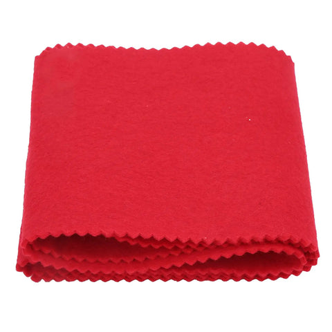 Folded Universal Washable Piano Keyboard Cloth Cover for Digital and Acoustic Keyboards, red felt for protection.