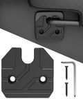 Aluminum Black Sun Visor Clip Repair Kit For Ram 1500 Trucks 2019 Through 2026 showing bracket and installation tools