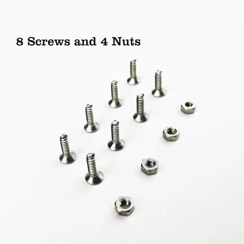 Fingerboard Maintenance Kit With Long Screwdriver And Dual Function Tool 8 Screws And 4 Nuts For Deck And Truck Mounting view