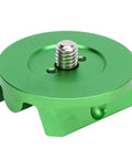 Beefy Aluminum Ball Head Adapter For Telescopes And Mounts, green aluminum alloy mount accessory for stability in astrophotography.